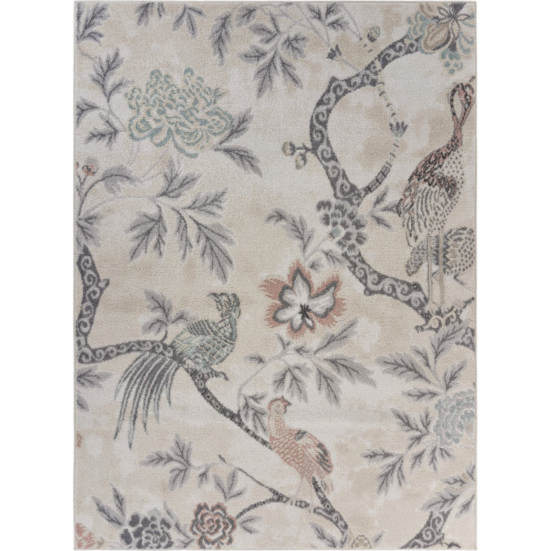 Donell Floral Indoor Rug, Rectangle 7'9" x 9'5"