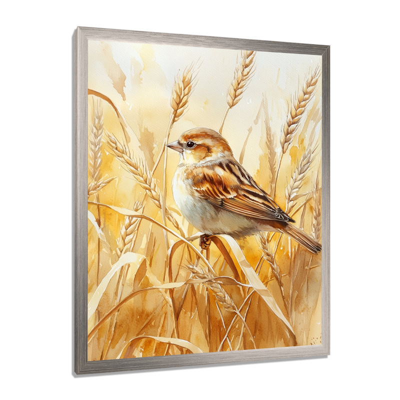 Hanoverton - Animals Wall Art Living Room, H 44 po x l 34 po, Reproduction encadrée d'une seule photo, Argent argent