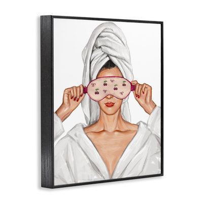 Cherry Eye Mask Fashionista Framed Giclee, design by Ziwei Li
