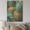 Ananas vert et bleu Paradise I - ananas sur bois