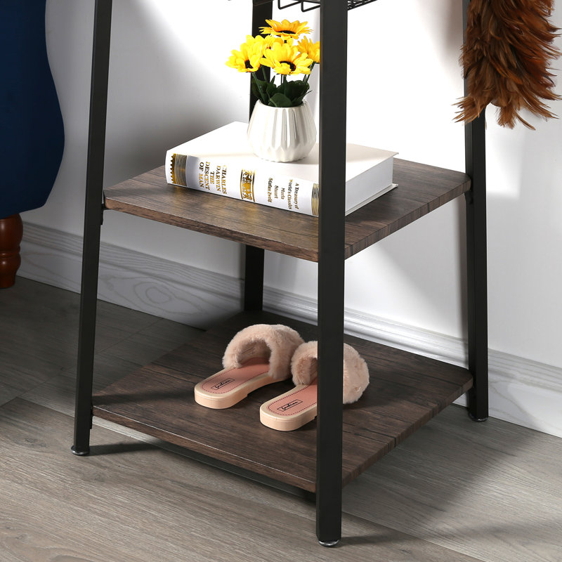 NS 45.5cm Wide Hall Tree, Dark Brown