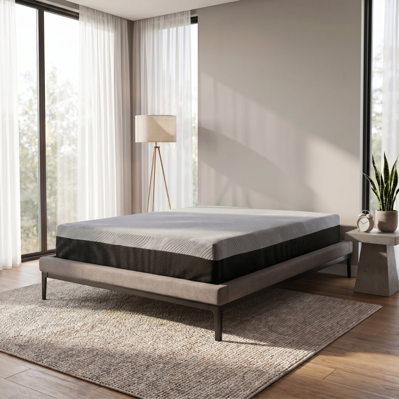 Kristi 10 Inch Medium Firm Cooling Gel Memory Foam Queen Mattress in a Box with Motion Isolation, Queen, 10"