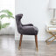 Fauteuil d'appoint avec garniture cloutée en velours contemporain Withyditch-106775435
