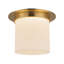 Mineral 11-in Brass Flush Mount-204888994-204888997
