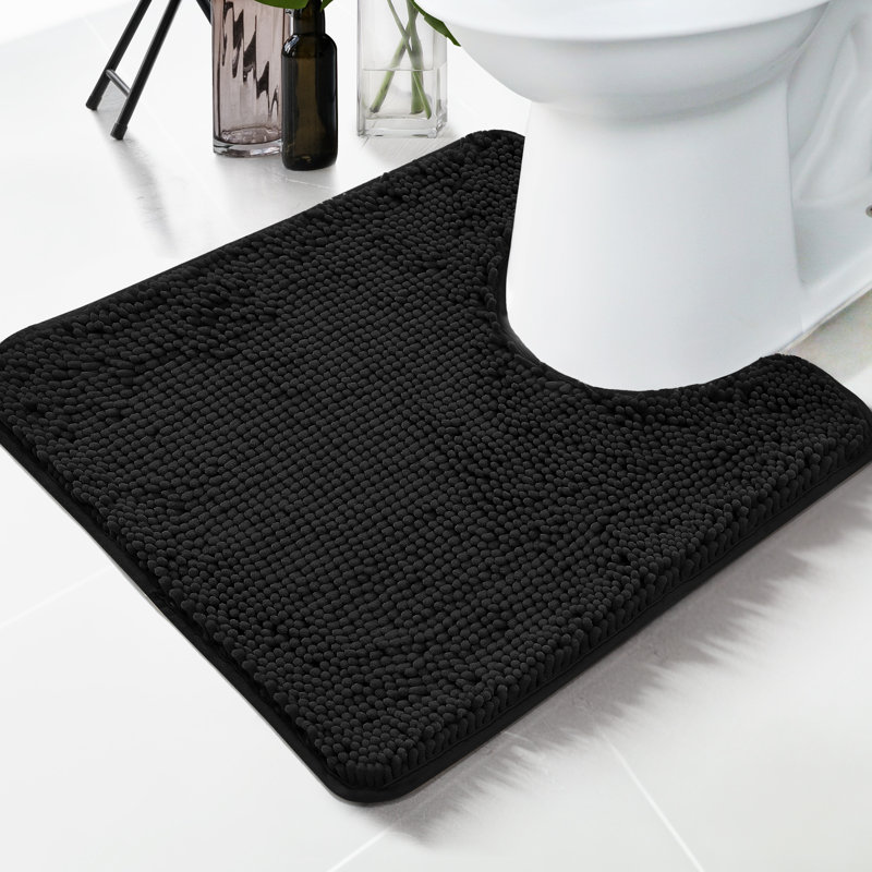 Porreca Bath Rug, Black
