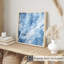 «Abstract Blue Geode», reproduction d'art moderne sans cadre-360788817