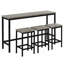 Ensemble de table de salle à manger à hauteur de comptoir avec 3 tabourets-167130028