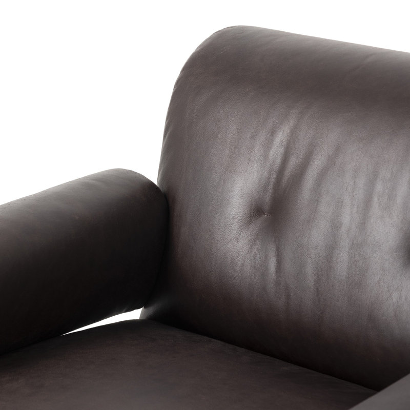 Cora Armchair, Conroe Cigar Genuine Leather