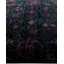 Tapis noué à la main de conception unique Vibrance - noir, 6 pi 4 po x 8 pi 9 po
