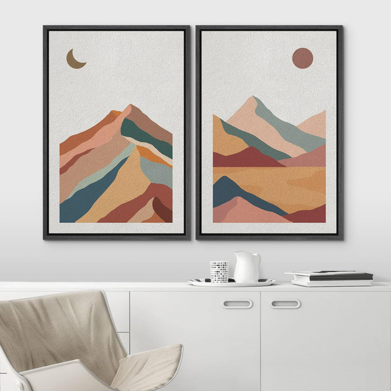 2 pièces, H 24 po x l 32 po, Noir