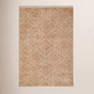 Alfreda Hand-Knotted Geometric Wool Rug
