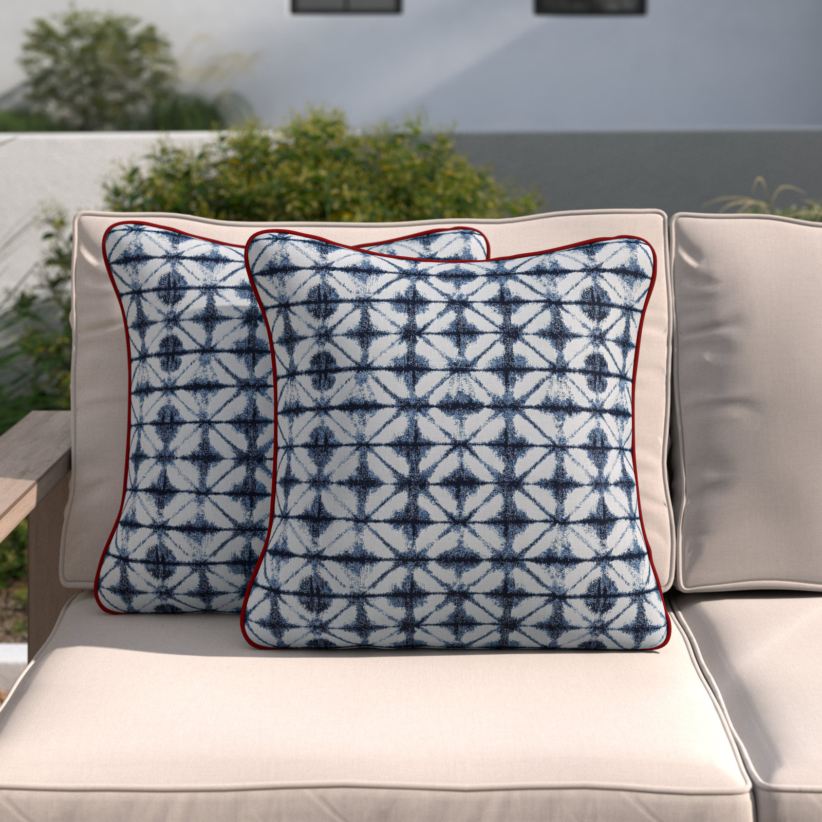 Sereno Sunbrella® Pillow Cover & Insert, 18" x 18"