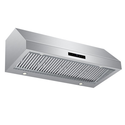 48 Inch Under Cabinet Range Hood 1200cfm, 4-speed Kitchen Hood With Touch Control & Gesture Sensing Stainless Steel Kitchen Stove Vent Hoods With 4 Led Lights