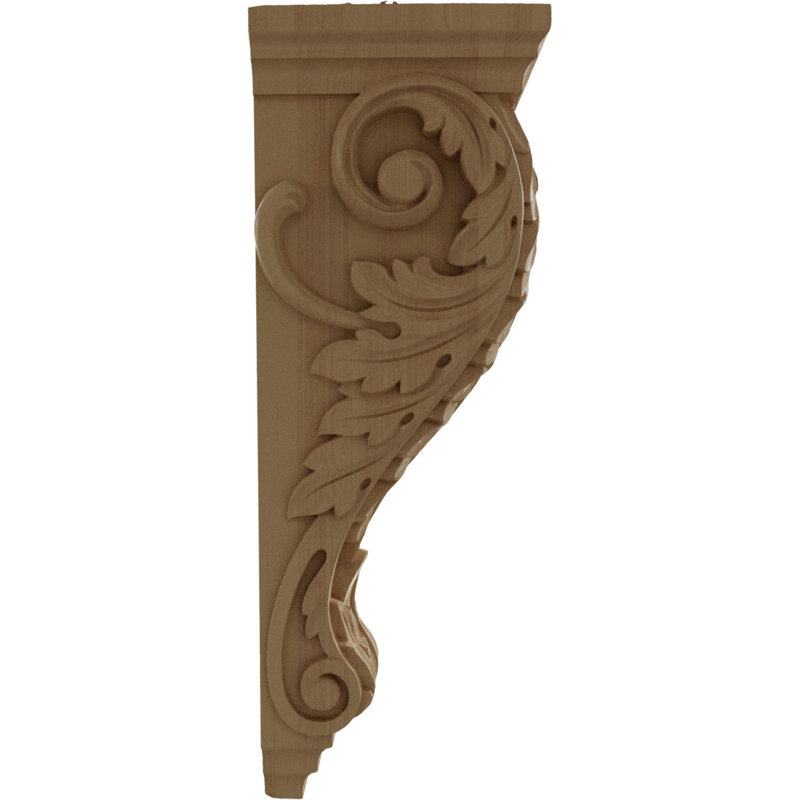 Corbeau Acanthus, Chêne clair, H 30 po x l 8 po x P 9 po