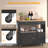 Rolling Kitchen Island With Storage Cabinet, 2 Drawers, Wood Top, Lockable Wheels, And Towel Rack - Portable Mobile Kitchen Cart For Versatile Use-1052439641
