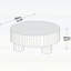 Table basse ronde en bois