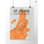 St. Johns City Map - No Frame Print-362999429