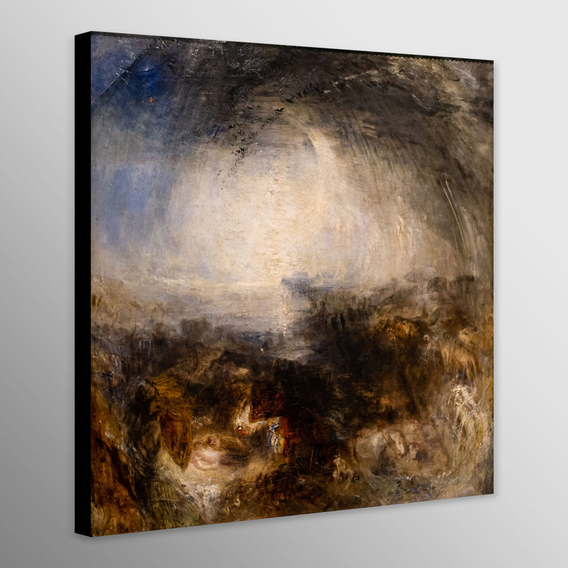 Shade And Darkness The Evening Of The Deluge by J.M.W. Turner - Wrapped Canvas Art Prints, 61 cm H x 61 cm W