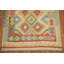 Tapis oriental coloré en laine Kilim 5 x 7