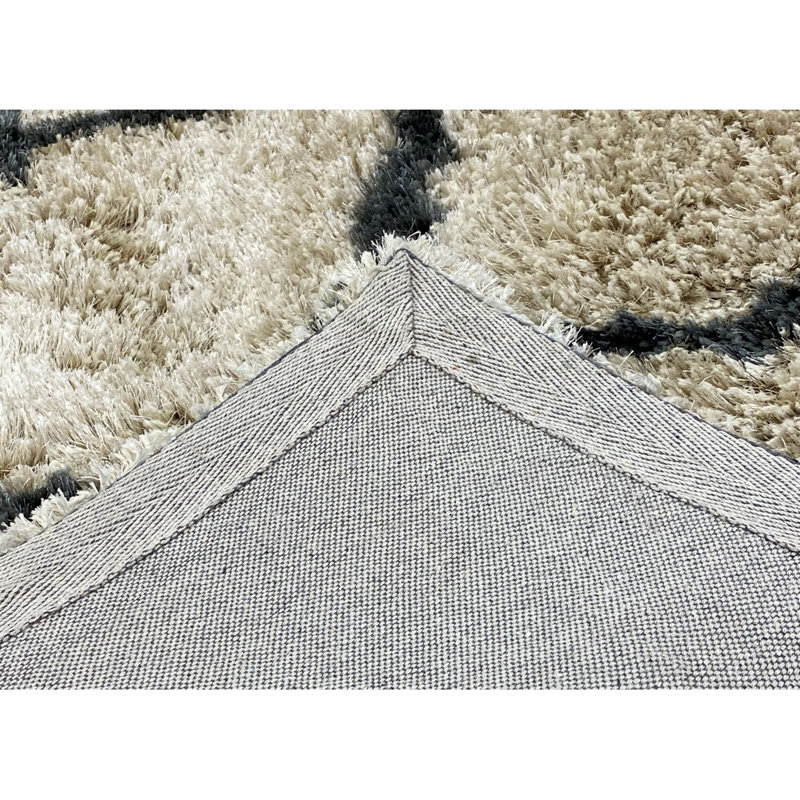 Tapis crème touffeté à la main Spillane
