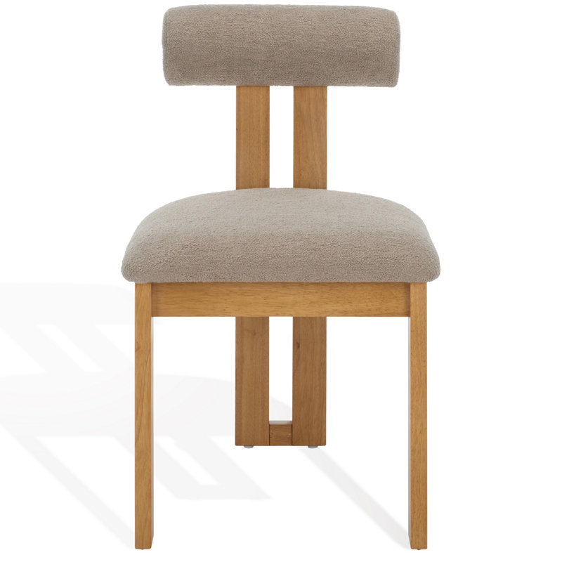 Chaise rembourrée Dellar, Brun