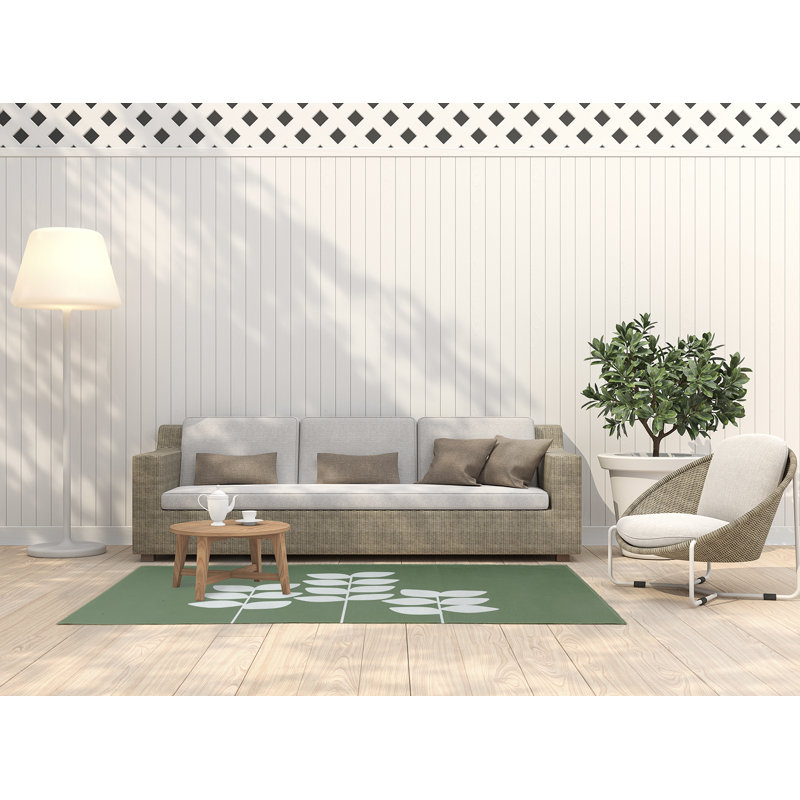 Chenille Floral Indoor Rug, Rectangle 3' x 5'