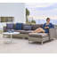 Connect Chaise Lounge Module Sofa Left - Taupe/Light Blue