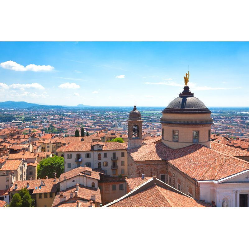 View of Bergamo, Italy 1 Piece Wrapped Canvas Wall Art, 51cm H x 76cm W x 3.8cm D