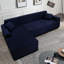 Housse de canapé en L épais en velours - Housse de canapé modulaire avec 2 housses de coussin décoratif-57081215