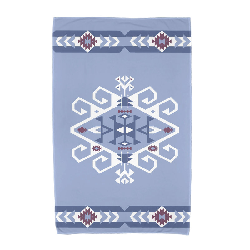 Serviette de plage en microfibre Alfreda, bleu