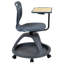  Chaise de bureau mobile avec tablette rotative à 360 ° et casier de rangement-40342674