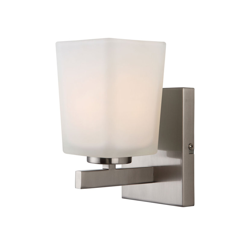 Applique murale 1 lumière pour salle de bain Cartwright, Nickel brossé
