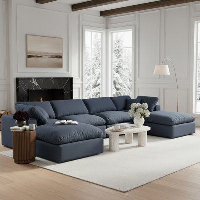 Canapé modulaire 6 pièces rembourré