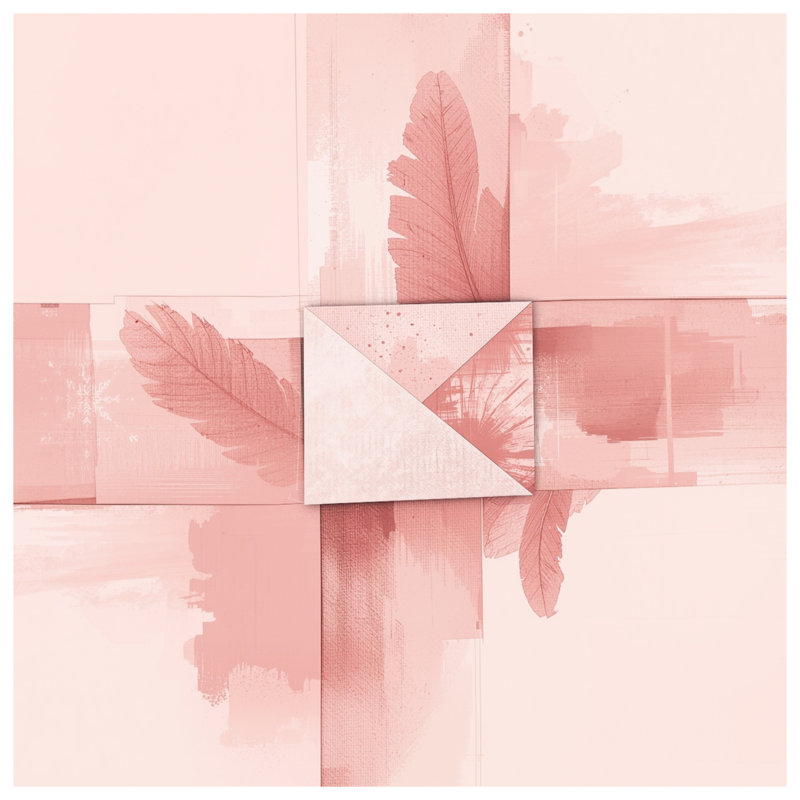 Rideaux de fenêtre en plumes roses, 50 po x 92 po - 1 panneau, Transparent