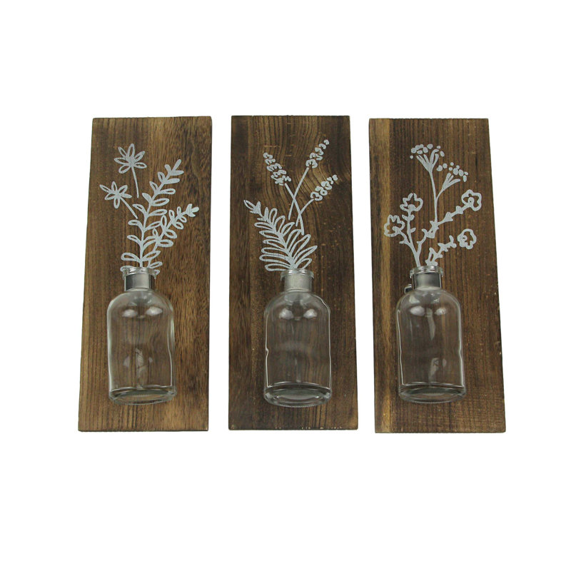 Wood Wall Vase