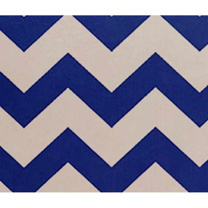 Chevron Outdoor Pillow Cover & Insert, Dazzling Blue, 18"x18"