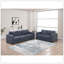 Ensemble de canapé et de causeuse 2 pièces en velours côtelé gris foncé Uniform Design-201357357