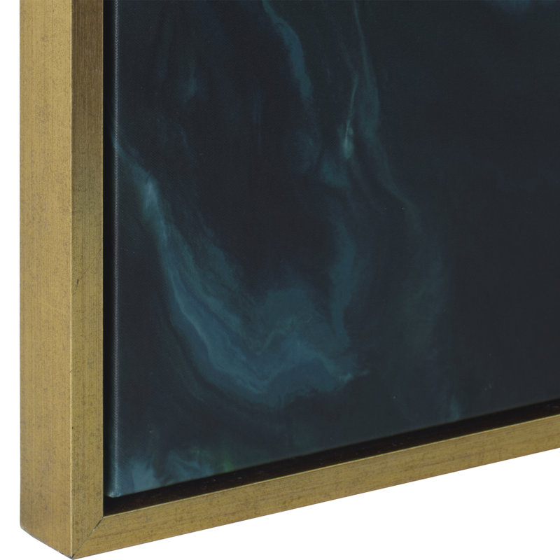 «Serene Green», art abstrait encadré