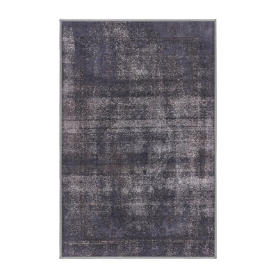 Tapis gris foncé Mazelina