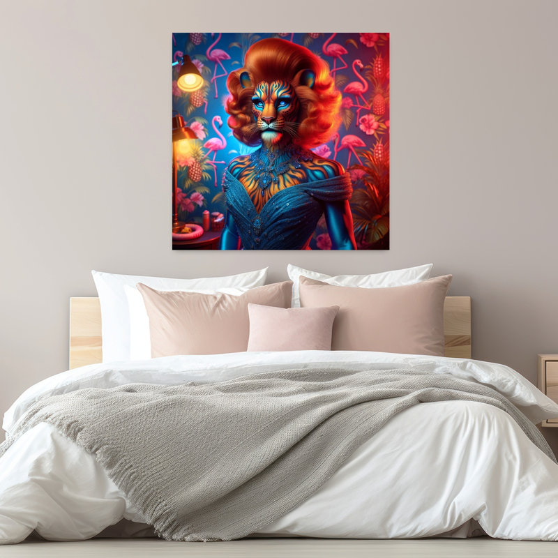 Art contemporain, art contemporain surréel, H 32 po x l 32 po