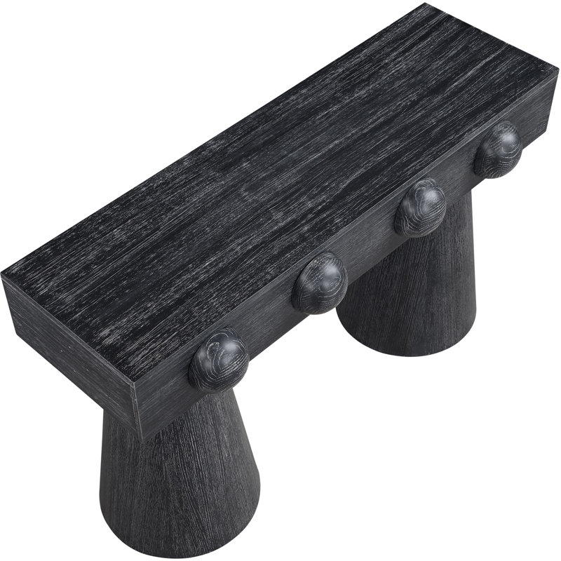 Console en placage de chêne Hofmann, Noir, noir, noir, noir