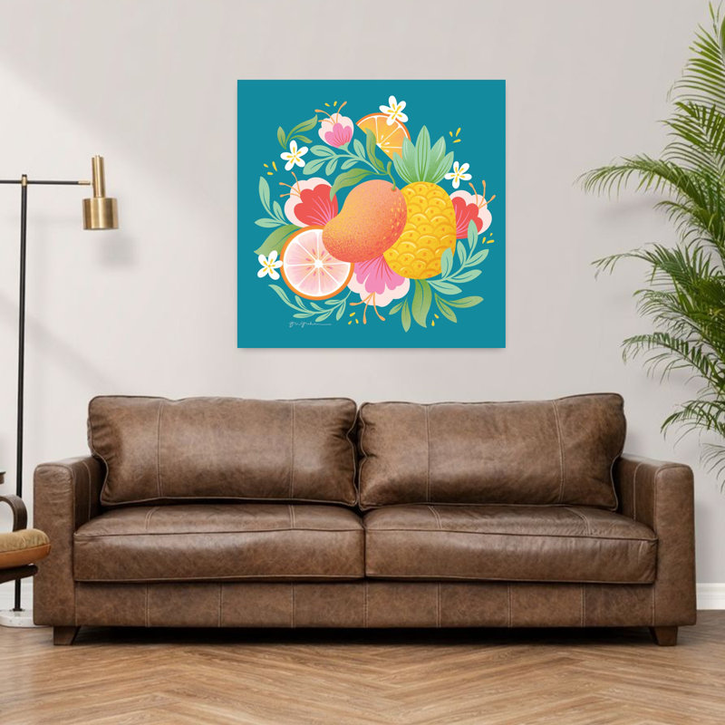 Fruit Punch II, art fruitier contemporain, H 36 po x l 36 po