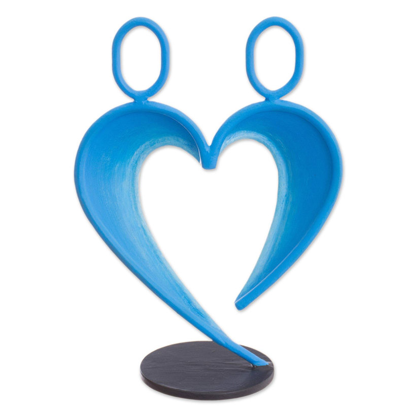 Sculpture en acier Sayachith, Bleu