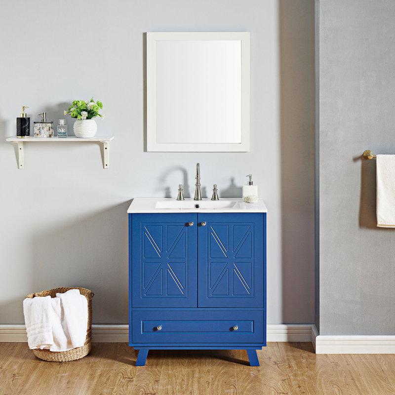 Modern Bathroom vanity, Bleu