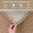 Machine Washable Cotton Area Rug with Non-Slip Backing， Tan/Brown-1340317807