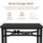 3-Piece Modern Style Dining Table Set, Space-saving Dinette Set For Kitchen, Dining Room, Small Space, Small Bar Table Set Of 3 With Particle Board Top, Metal Frame And Built-in Storage Rack-1923965014