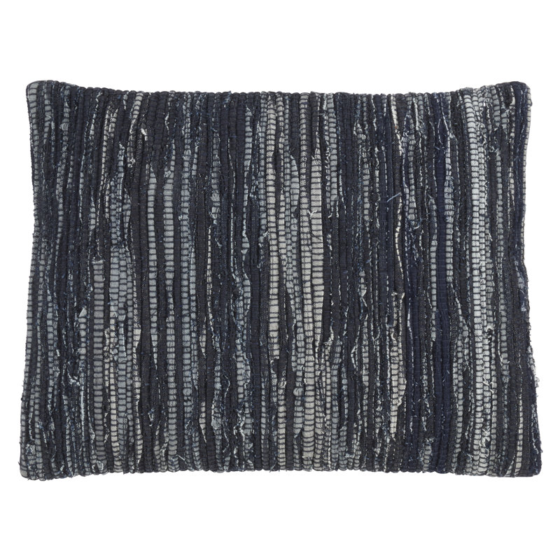 Gênes Collection Abstract Cotton Throw Pillow, Polyester/Polyfill