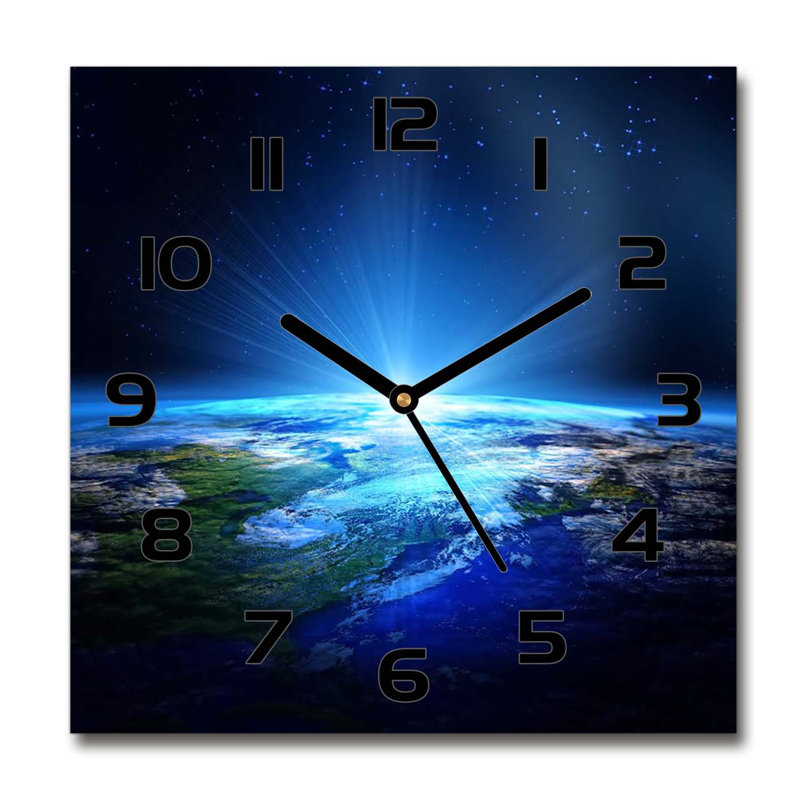 Jlan Glass Wall Clock, Black