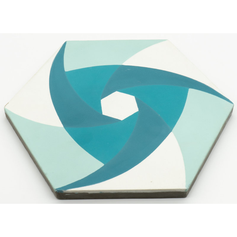 Menara 8" x 9" Cement Patterned Wall & Floor Tile