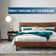 Joacima 2-Pcs Bedroom Set – Solid Wood Platform Bed Frame & Matching Nightstand, Mid-Century Modern, 800 lbs Capacity, No Box Spring Needed